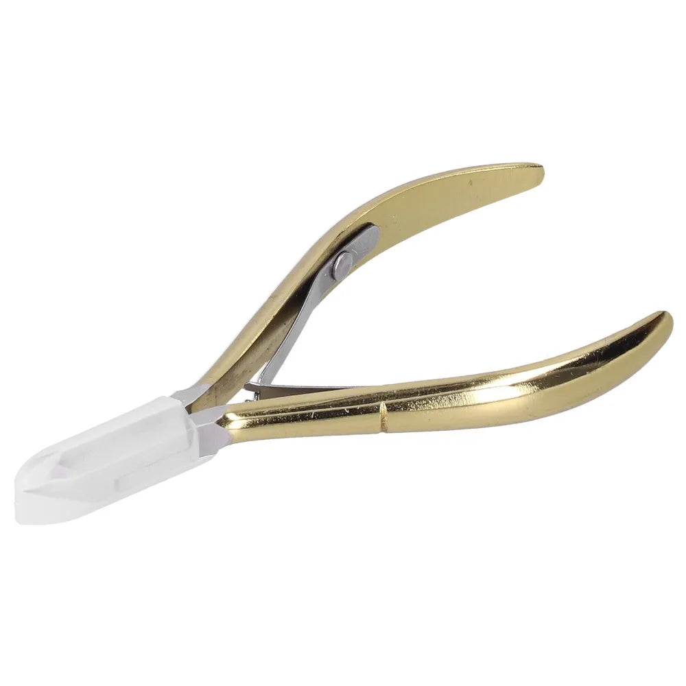 Professional Gold Cuticle Nippers | Carbon Steel Nail Trimmer Cuticle Nipper QXL