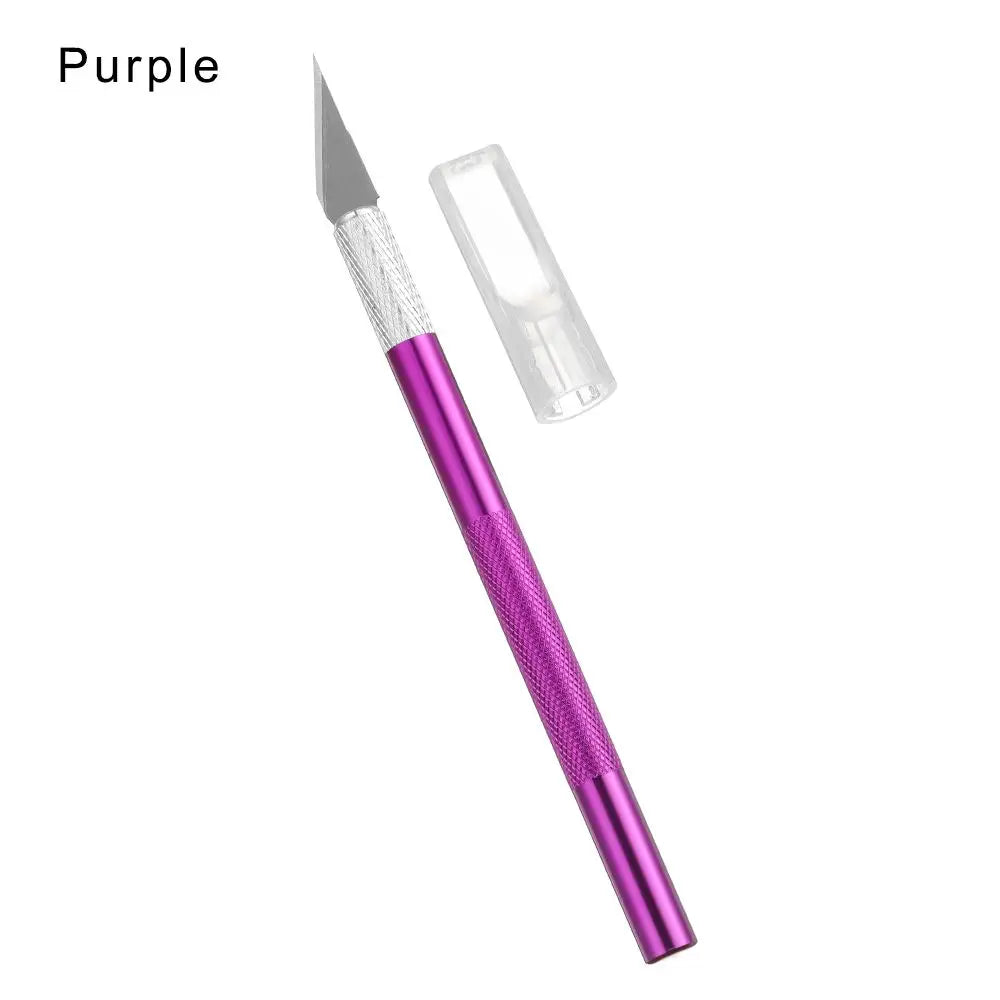 Precision Craft Engraving Knife | Replaceable Blade Carving Tool Craft Engraving Knife QXL M264 PURPLE