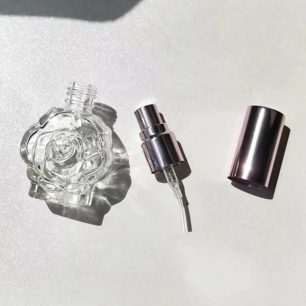 10ml Rose Glass Perfume Atomizer | Refillable Travel Spray Bottle Perfume Atomizer QXL