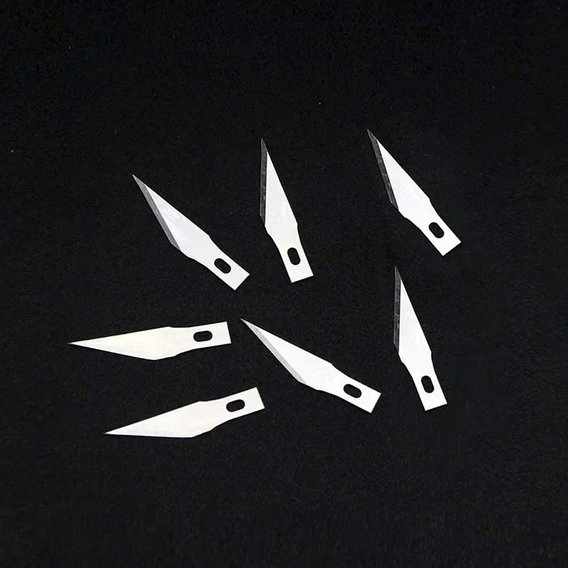 50/100-Pack Wood Carving Craft Scalpel Blades | DIY Knife Set Craft Carving Blades QXL