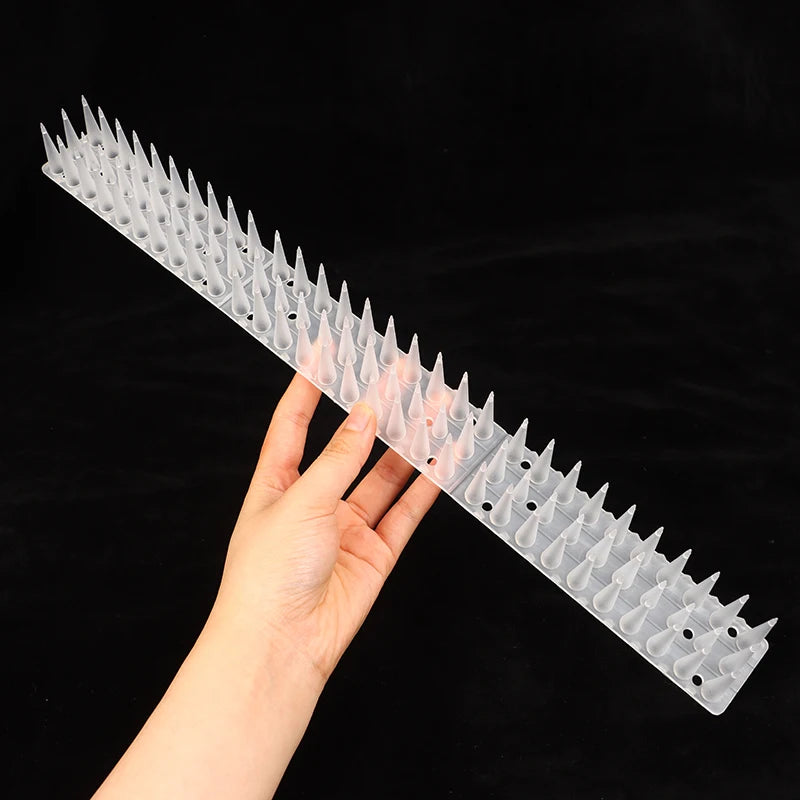 Transparent Plastic Bird & Cat Repellent Spikes for Fences Bird Repellent Spikes QXL