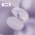 Portable Telescopic Comb with Mirror | One-Click Self-Cleaning Telescopic Hair Comb QXL PURPLE