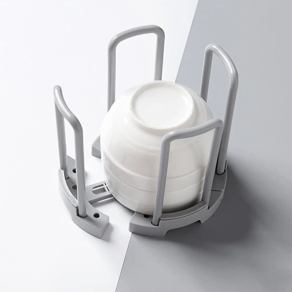 Telescopic Bowl & Plate Holder | Adjustable Kitchen Rack Kitchen Dish Rack QXL