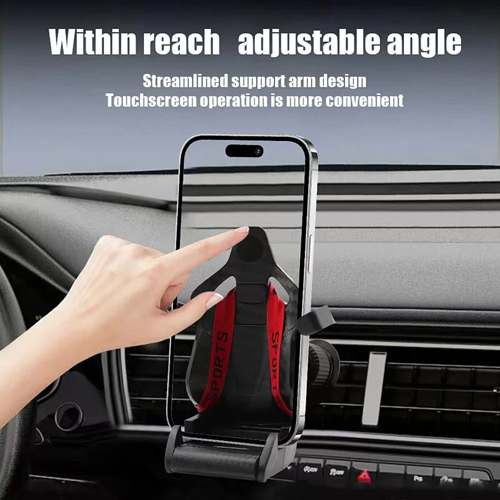 Racing Seat Car Phone Holder | Suction Cup Mount – Universal Car Phone Mount QXL