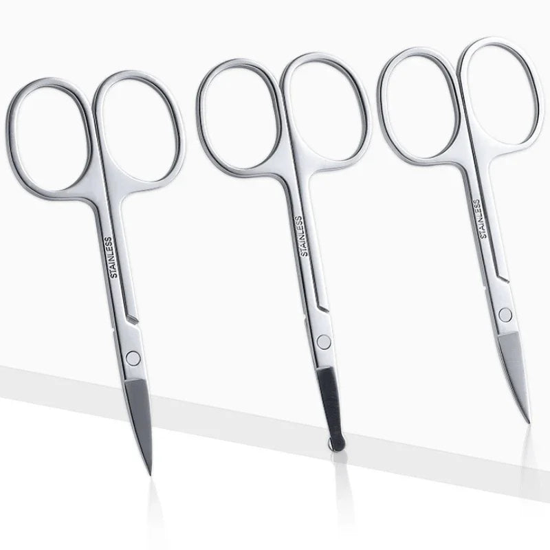 Stainless Steel Nail Nose Eyebrow Scissors & Cuticle Trimmer Grooming Scissors QXL