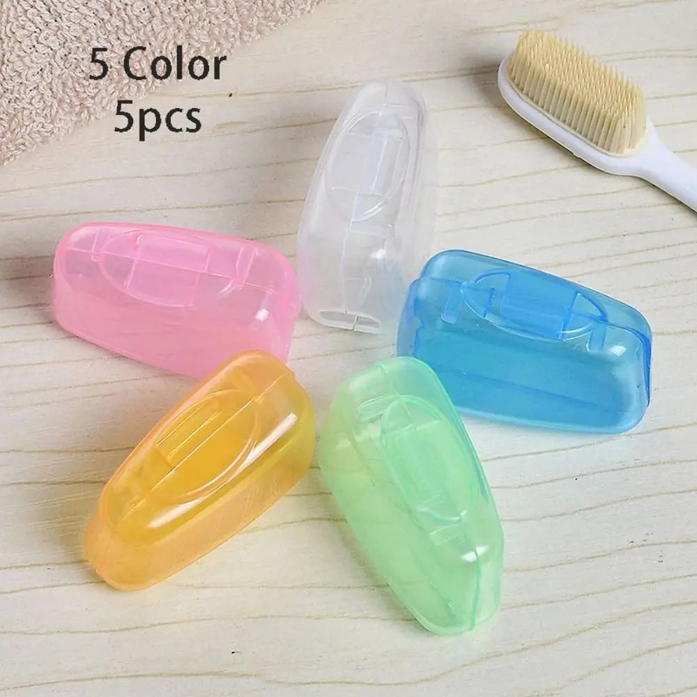Toothbrush Head Covers Travel Camping | 5 & 10-Pack Plastic Caps Toothbrush Head Cover QXL set