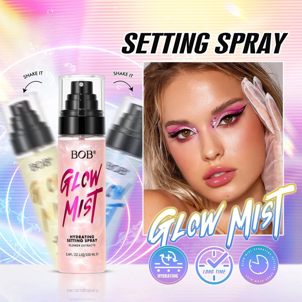 Glitter Setting Spray – Waterproof, Matte & Long-Lasting 100ml Makeup Setting Spray QXL
