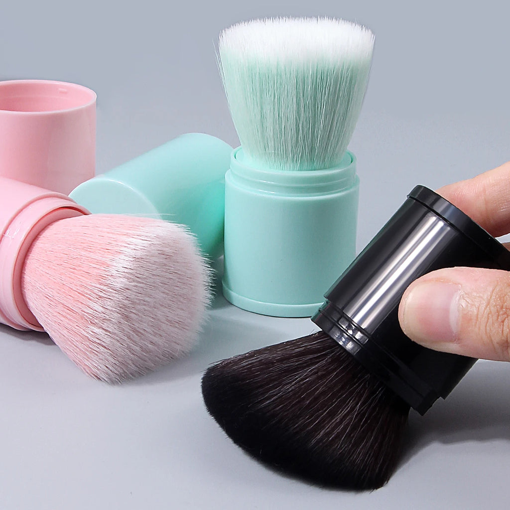 Portable Nail Dust Brush with Cover | Soft Fluffy Bristles Nail Dust Brush QXL