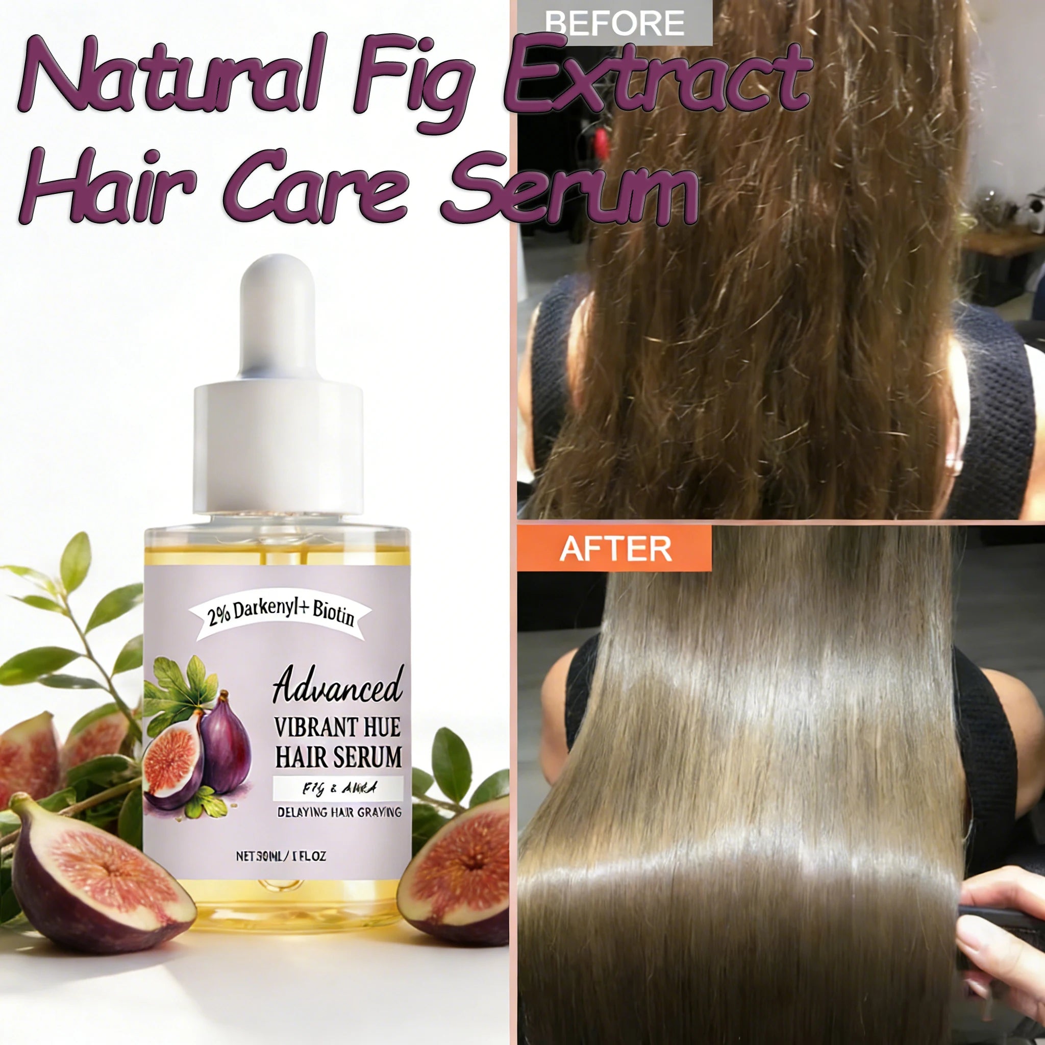 HOEGOA Fig & Biotin Nourishing Hair Serum 30ml Hair Serum QXL