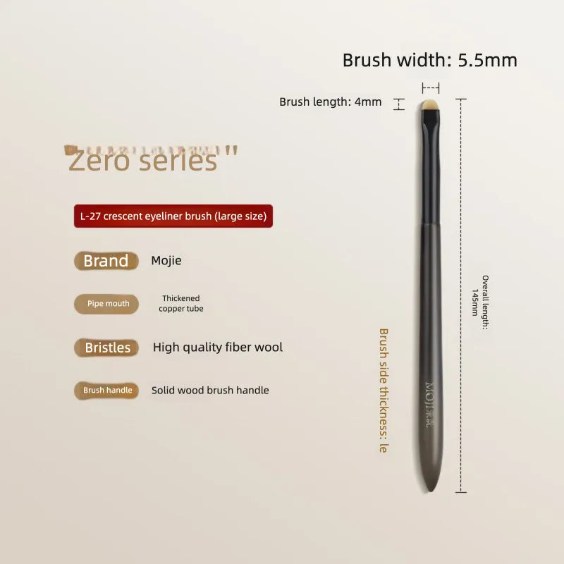 L27 Crescent Eyeliner Brush | Ultra-Thin Flat Makeup Brush Eyeliner Makeup Brush QXL L27 large