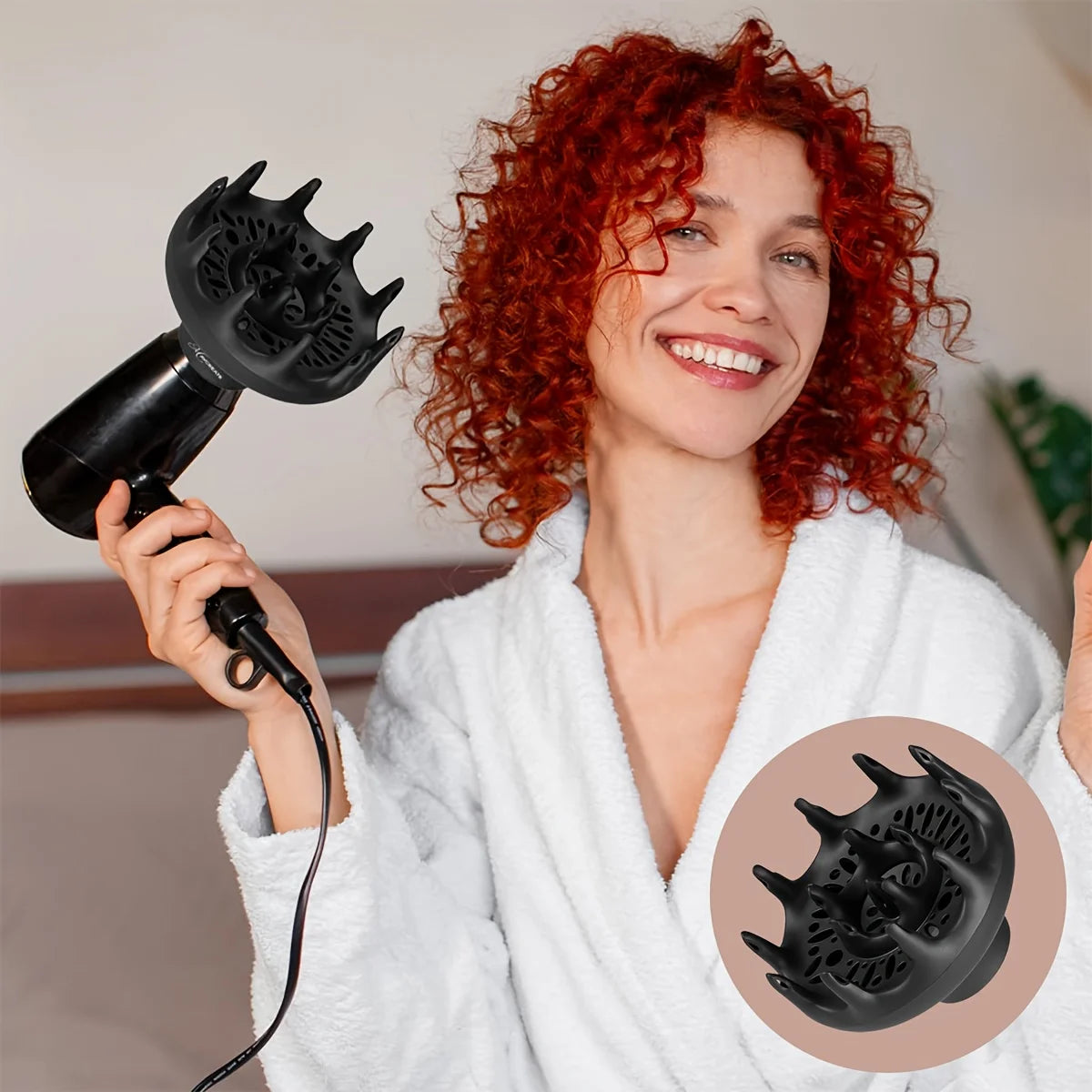 Universal Hair Dryer Diffuser Cover | Fits 4–4.6cm Nozzles Hair Dryer Diffuser QXL