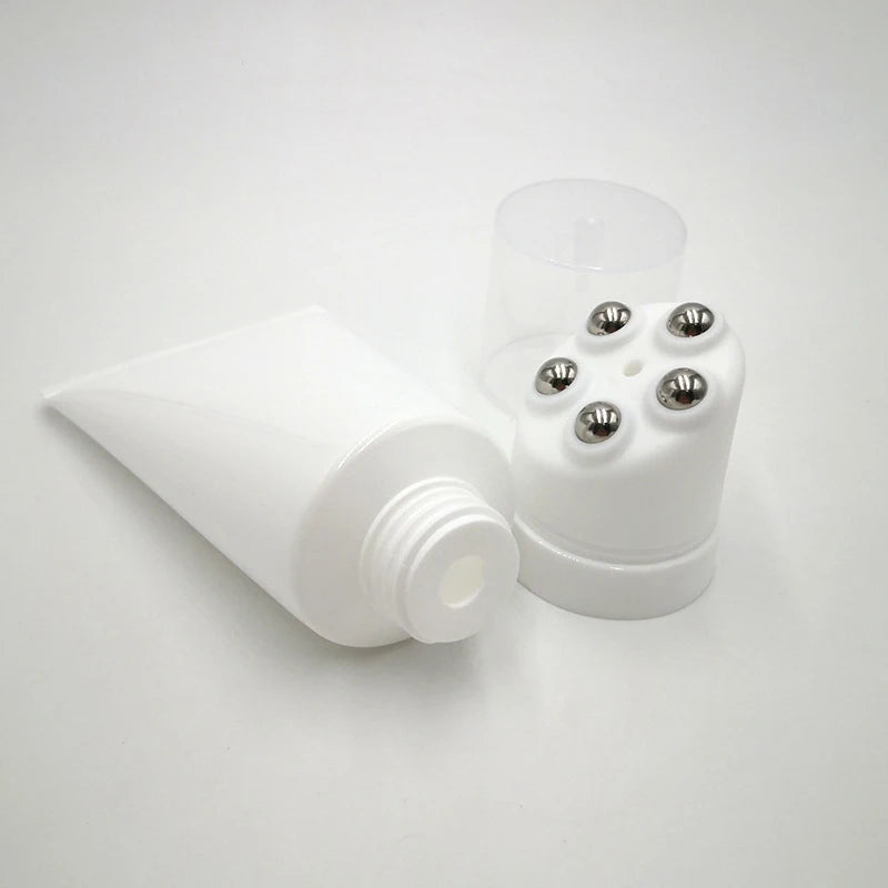 100g Steel Roller Ball Lotion Tube | Refillable Cosmetic Applicator Cosmetic Lotion Tube QXL