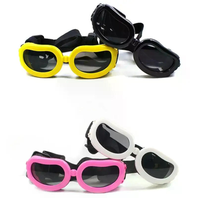 Adjustable Dog Goggles – UV & Windproof Pet Sunglasses Pet Eye Protection QXL