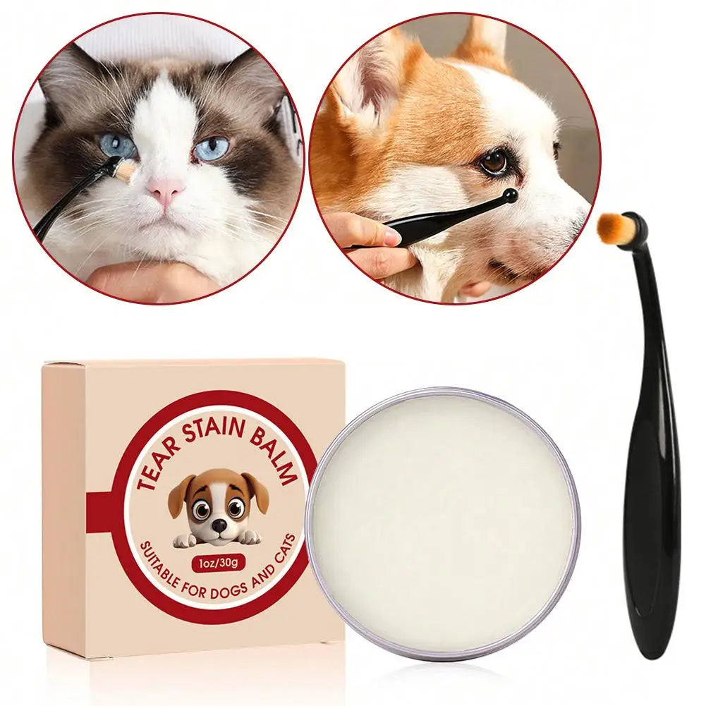 Tear Stain Cleaner Cream for Dogs & Cats – 30g Pet Eye Stain Cleaner QXL