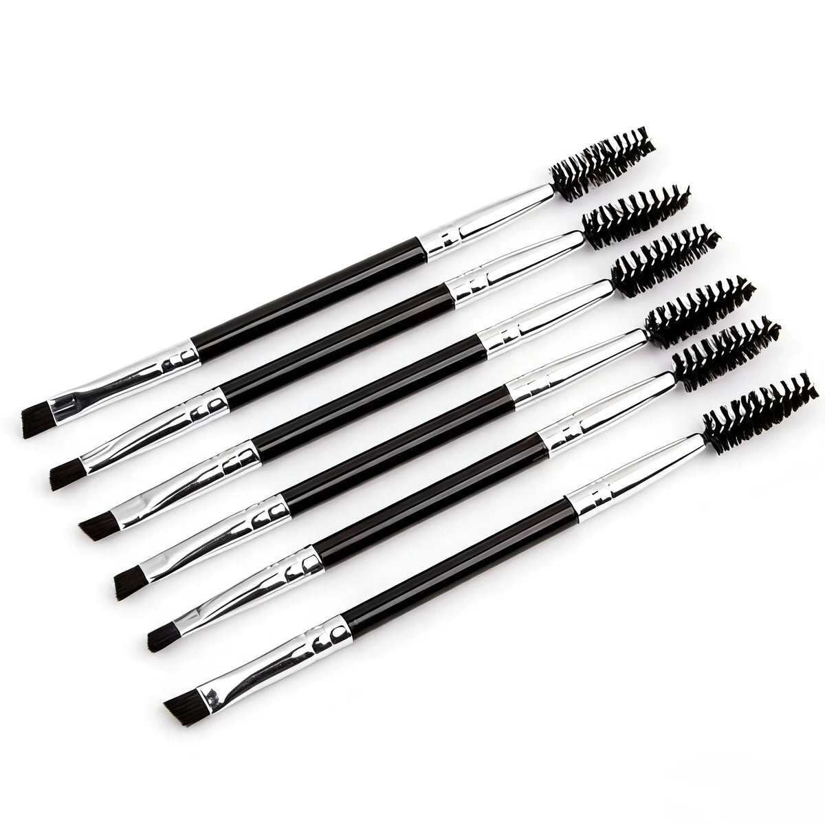 6-Piece Dual-Ended Eye Makeup Brush Set | Eyeliner & Brow Eye Makeup Brush Set QXL 6Zhiheiyinjiemaojuan