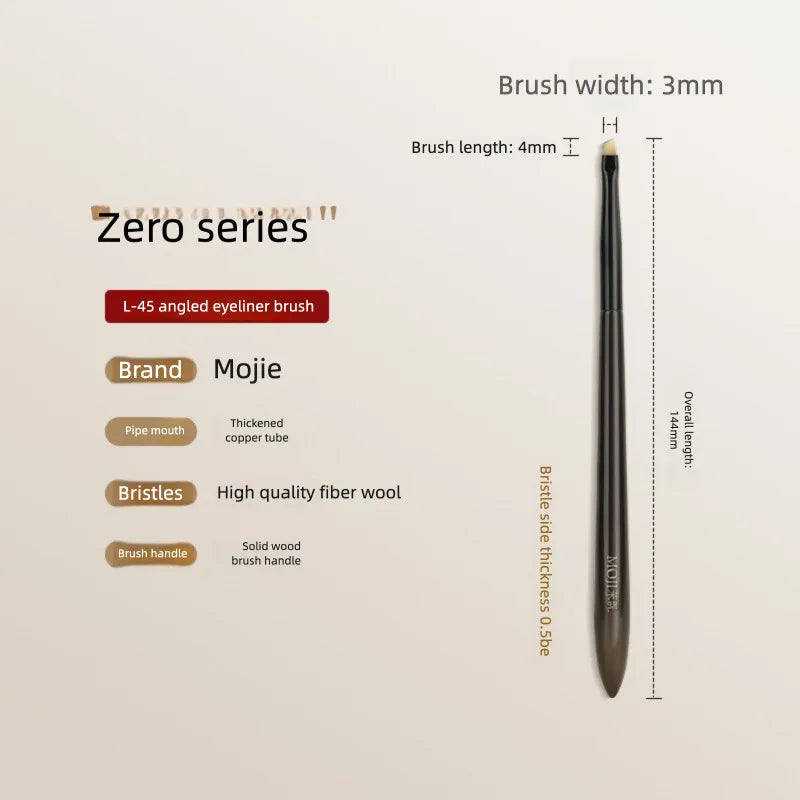 Ultra-Fine Angled Eyeliner Brush | Flat Head Detail Brush Eyeliner Brush QXL L45 Slanted head