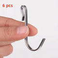 Snap-On J-Hook Clip Hangers for Wire Shelving & Grates Wire Shelf Hooks QXL 6pcs