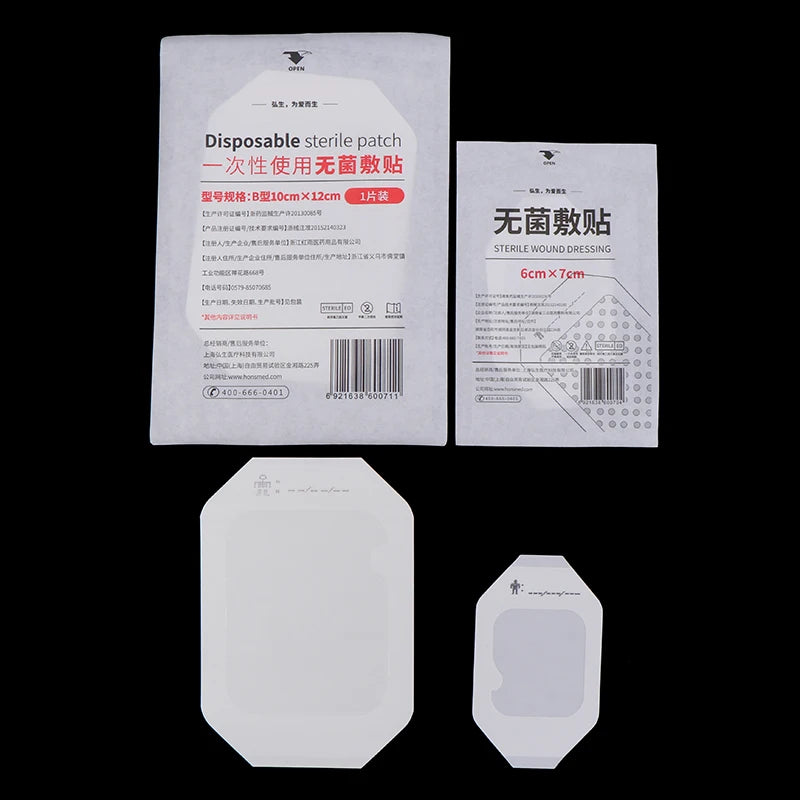 10-Pack Clear Waterproof IV Adhesive Patches | Wound Dressing Wound Care Patches QXL