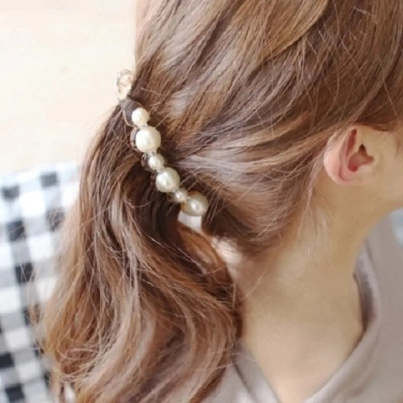 Women's Pearl Banana Hair Claw Clips | 7cm & 10cm Barrettes Banana Hair Clip QXL