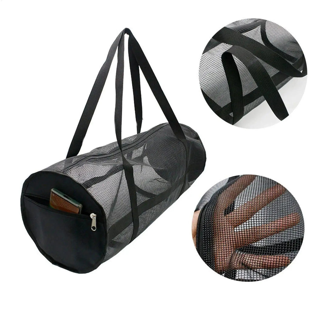 Large Foldable Mesh Dive Bag | Snorkel & Water Sports Duffle Mesh Sports Duffle Bag QXL