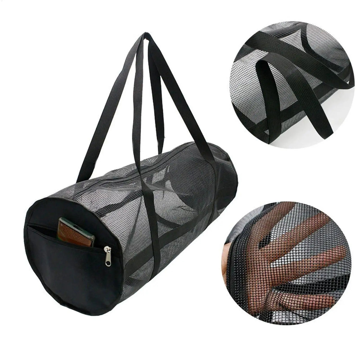 Large Foldable Mesh Dive Bag | Snorkel & Water Sports Duffle Mesh Sports Duffle Bag QXL