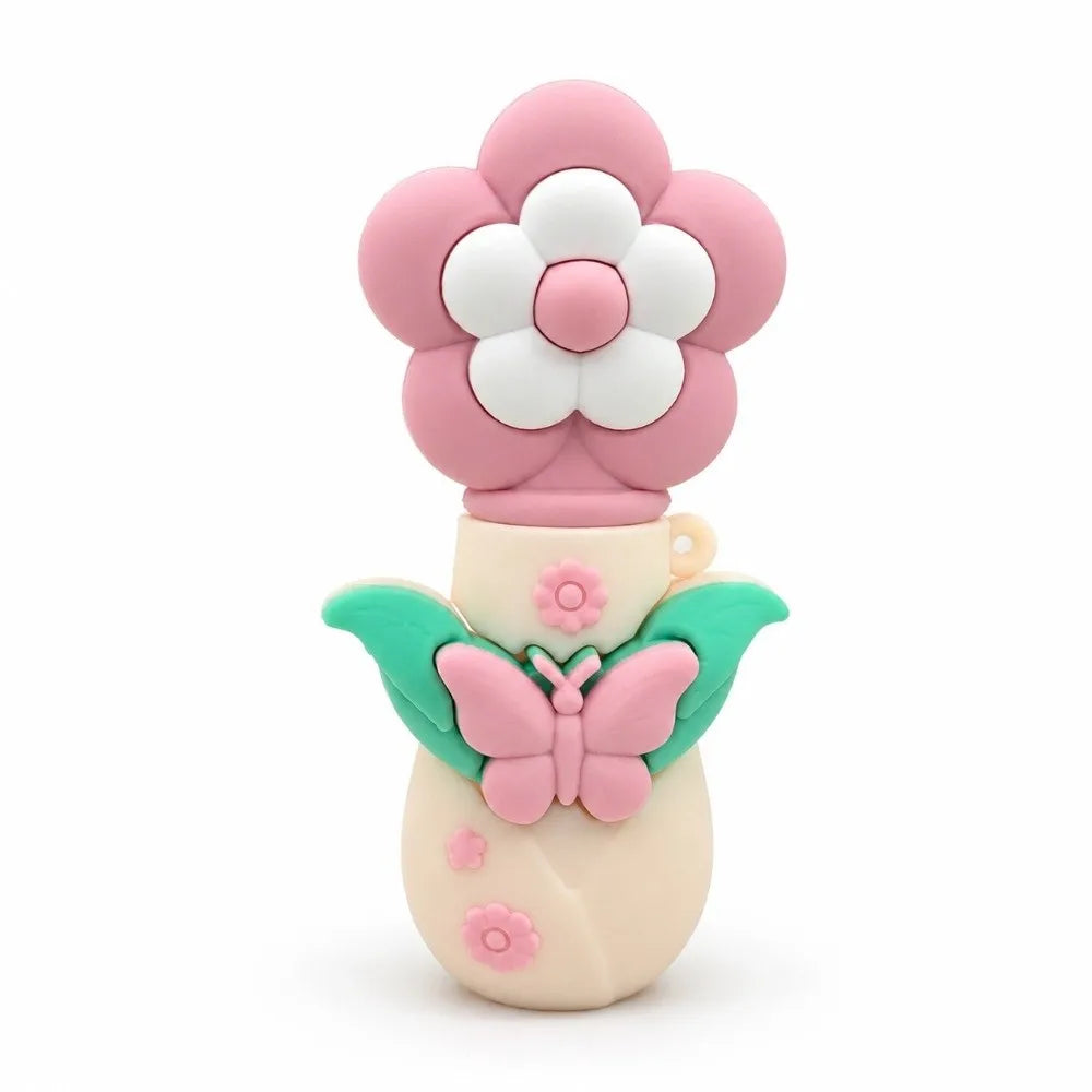 5ml Flower Shape Refillable Perfume Atomizer Bottle | PVC Perfume Atomizer Bottle QXL Pink