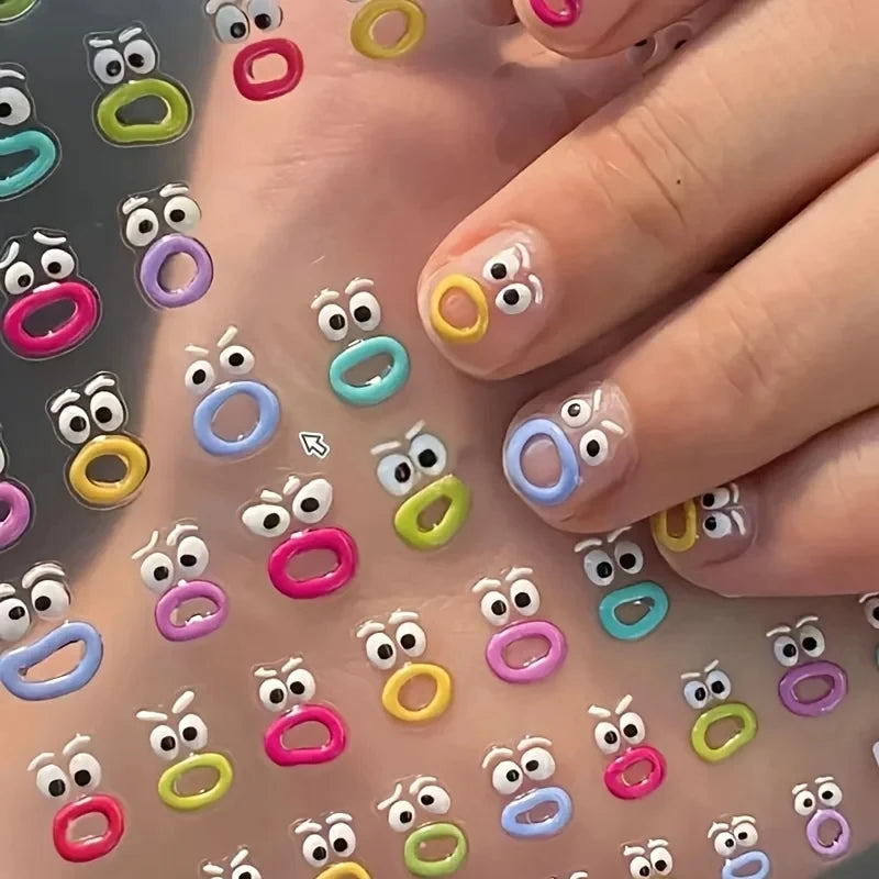 Cute Jelly 2D Nail Art Stickers | DIY Waterproof Decals Nail Art Stickers QXL