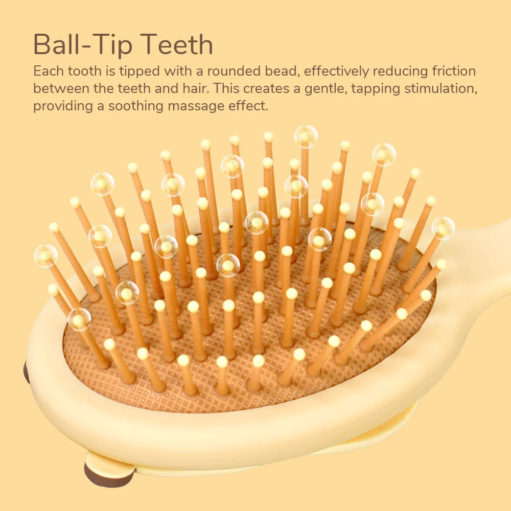 Capybara Hair Brush | Detangling Scalp Massage Anti-Static Detangling Hair Brush QXL
