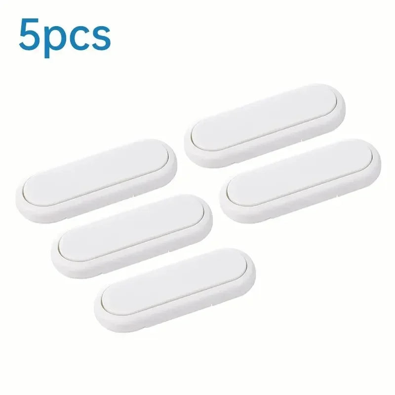 5-Pack Invisible Cabinet & Drawer Safety Locks for Kids Cabinet Safety Lock QXL B180 5PCs white