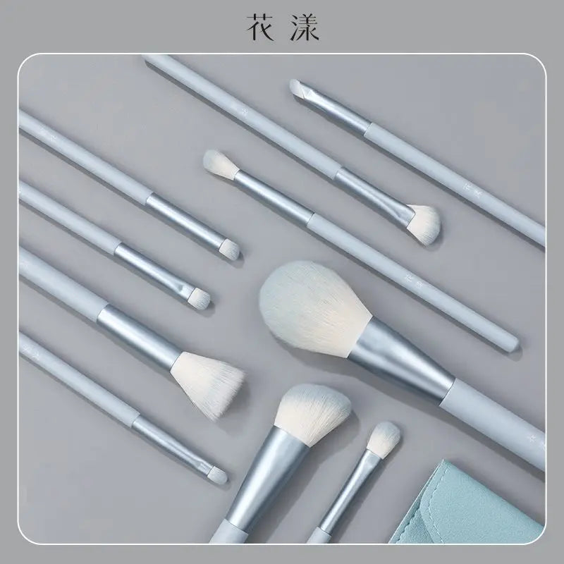 10-Pc Flower Makeup Brush Set | Soft Wool Fiber Bristles Makeup Brush Set QXL