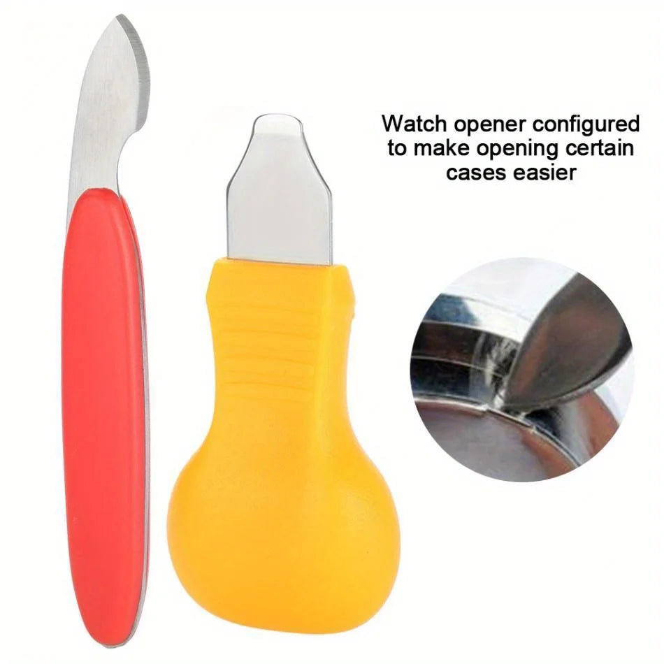 Watch Back Opening Tool Set – 2-Piece Battery Replacement Kit Watch Repair Tool QXL