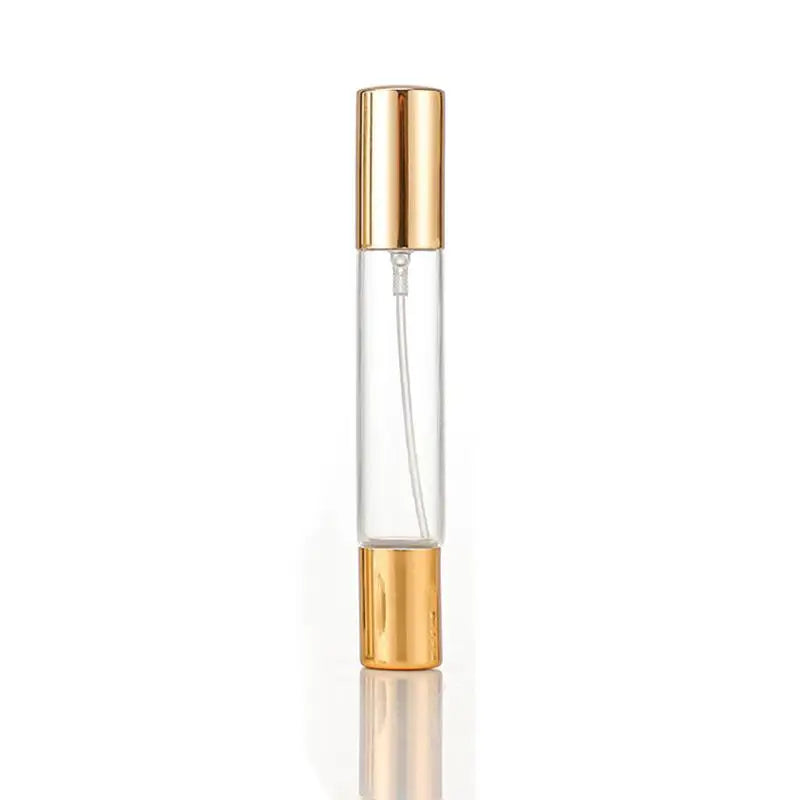 10ml 2-in-1 Refillable Perfume Roller & Mist Spray Glass Bottle Perfume Atomizer QXL Gold