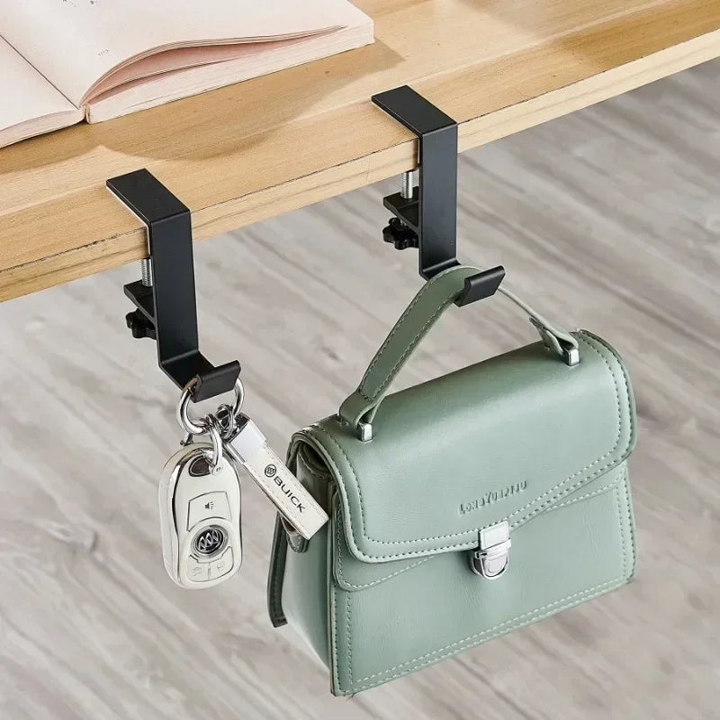 Adjustable Desk Edge Hook | Headset & Bag Hanger Organizer Desk Edge Hook QXL