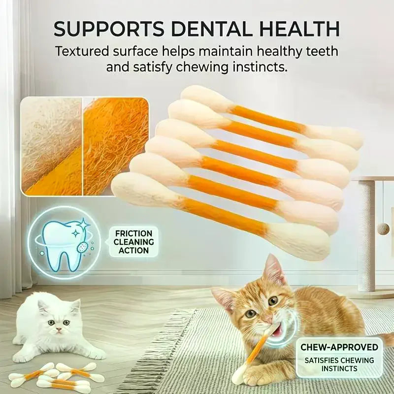 6-Pack Catnip Chew Sticks | Felt Kicker Cat Toys for Indoor Play Cat Kicker Toy Set QXL