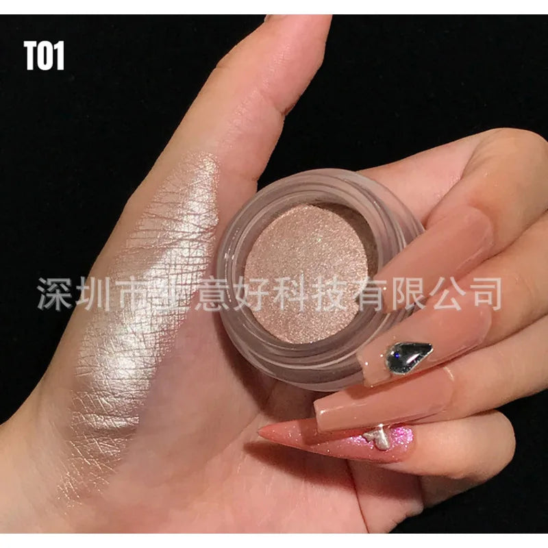 Metallic Creamy Single Eyeshadow | Diamond Shimmer 14 Shades Metallic Eyeshadow QXL