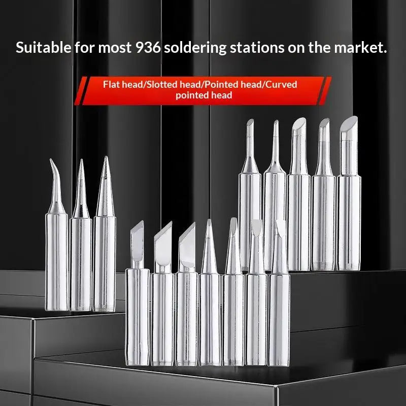 Pure Copper 900M-T Soldering Iron Tips Set – 5 or 10 Pcs Soldering Iron Tips QXL
