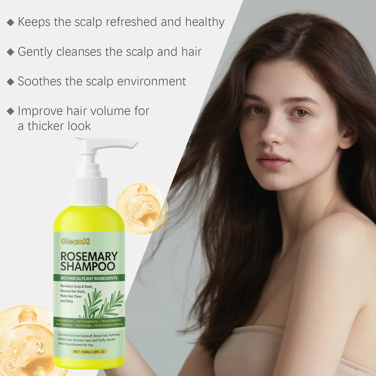 HOEGOA Rosemary Shampoo & Conditioner Set – Volume & Nourish Shampoo Conditioner Set QXL