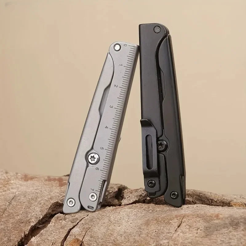 Portable Folding Scissors | Stainless Steel Outdoor Multi-Tool Folding Multi-Tool Scissors QXL