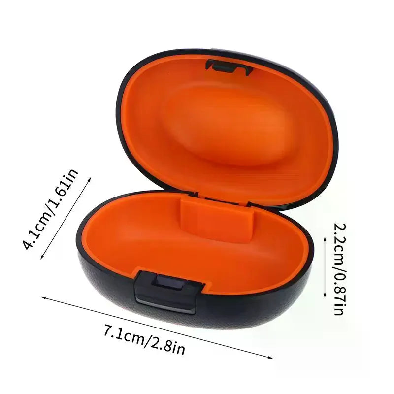 Hearing Aid Hard Case | Portable Shockproof Storage Box Hearing Aid Case QXL
