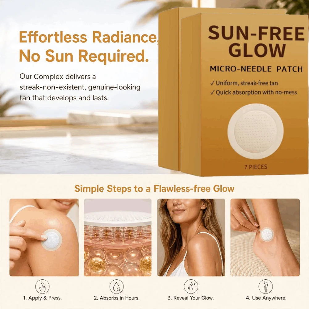 Sunless Tanning Micro-Needle Patches | Natural Glow All Skin Sunless Tanning Patches QXL