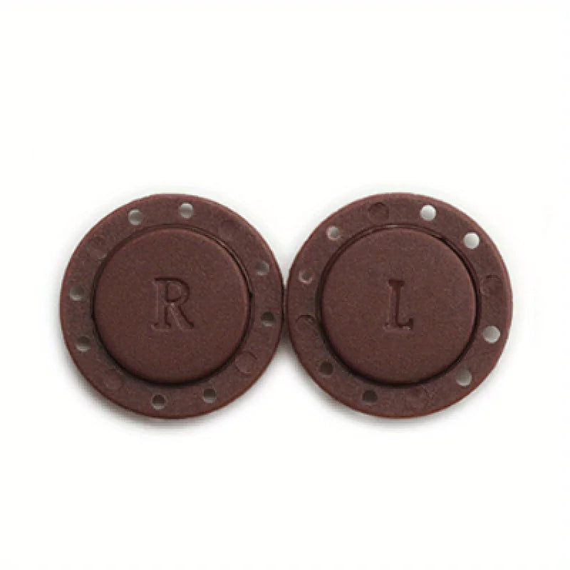 Invisible Magnetic Snap Buttons for Sewing | Concealed Clasp Magnetic Sewing Button QXL brown