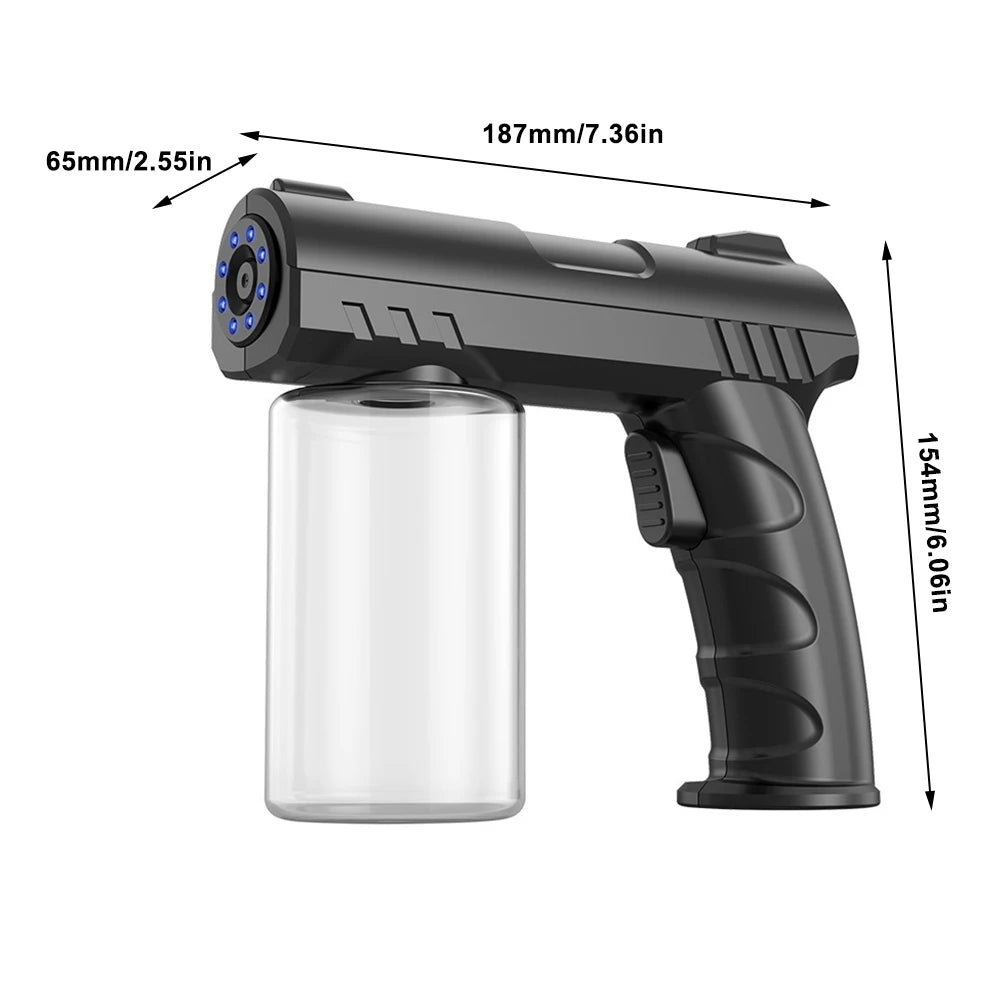 280ml Wireless Nano Mist Sprayer | USB Rechargeable Blue Light Nano Mist Sprayer QXL