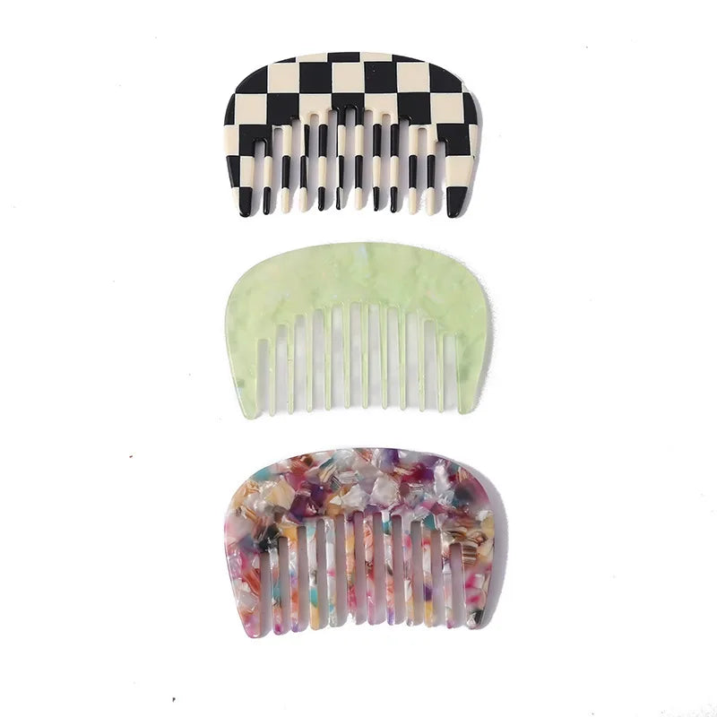 Acetic Acid Pocket Hair Comb | Portable Travel Styling Tool Pocket Hair Comb QXL