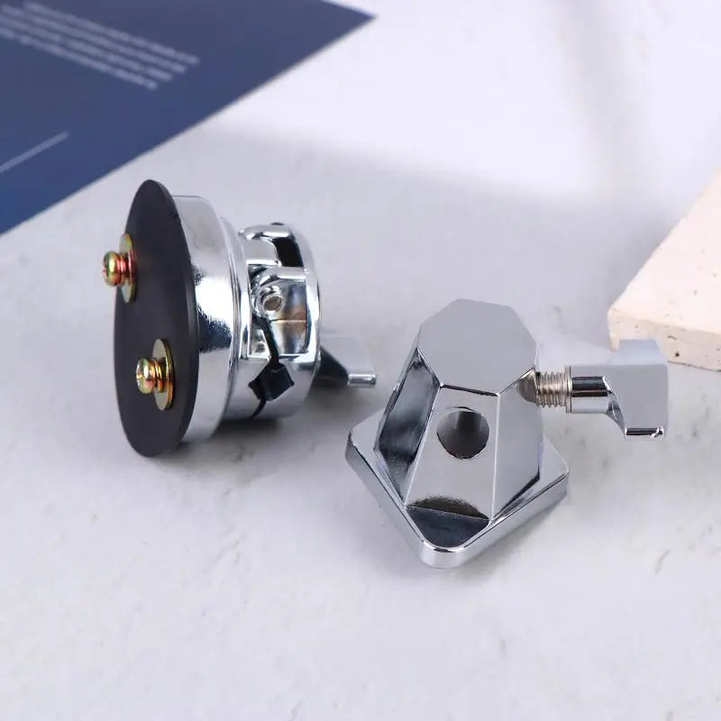 Aluminum Alloy Floor Tom Leg Clamp | 3-Way Drum Mount Bracket Drum Mount Clamp QXL
