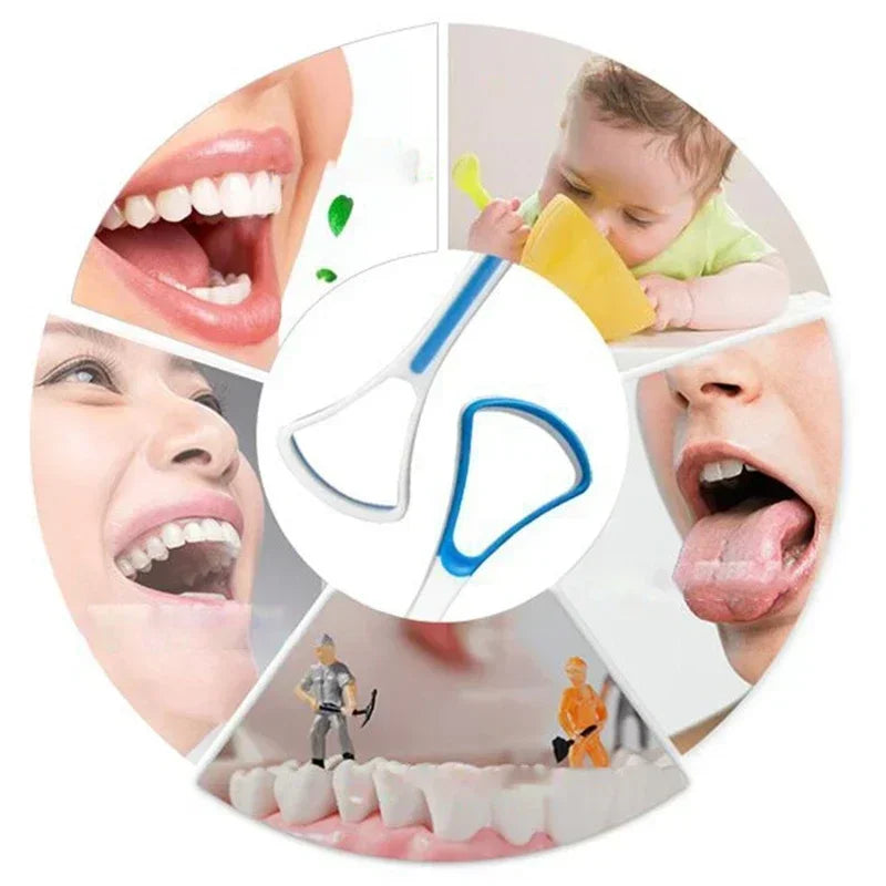 Tongue Scraper Cleaner for Adults & Kids | Fresh Breath Tongue Scraper QXL