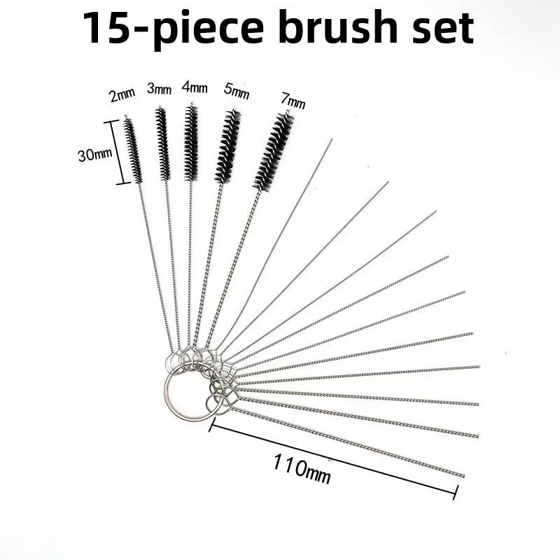 15-Pc Carburetor Cleaning Kit – Jet Needles & Brushes Carburetor Cleaning Kit QXL 15PCS