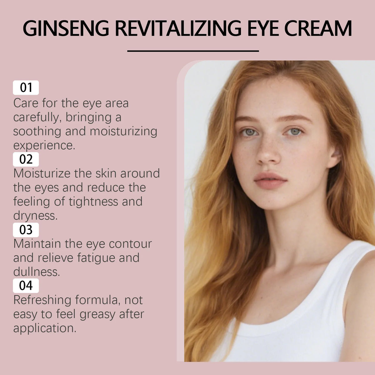 VIARELINE Ginseng Brightening Eye Cream | Anti-Aging & Firming Eye Cream QXL