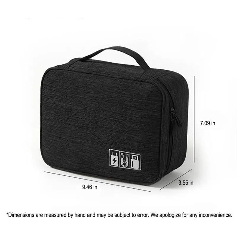 Large Capacity Travel Makeup Brush Organizer Bag Makeup Brush Bag QXL Black