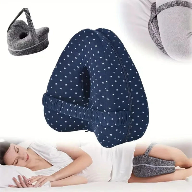 Memory Foam Knee Pillow for Side Sleepers | Leg Support Knee Support Pillow QXL