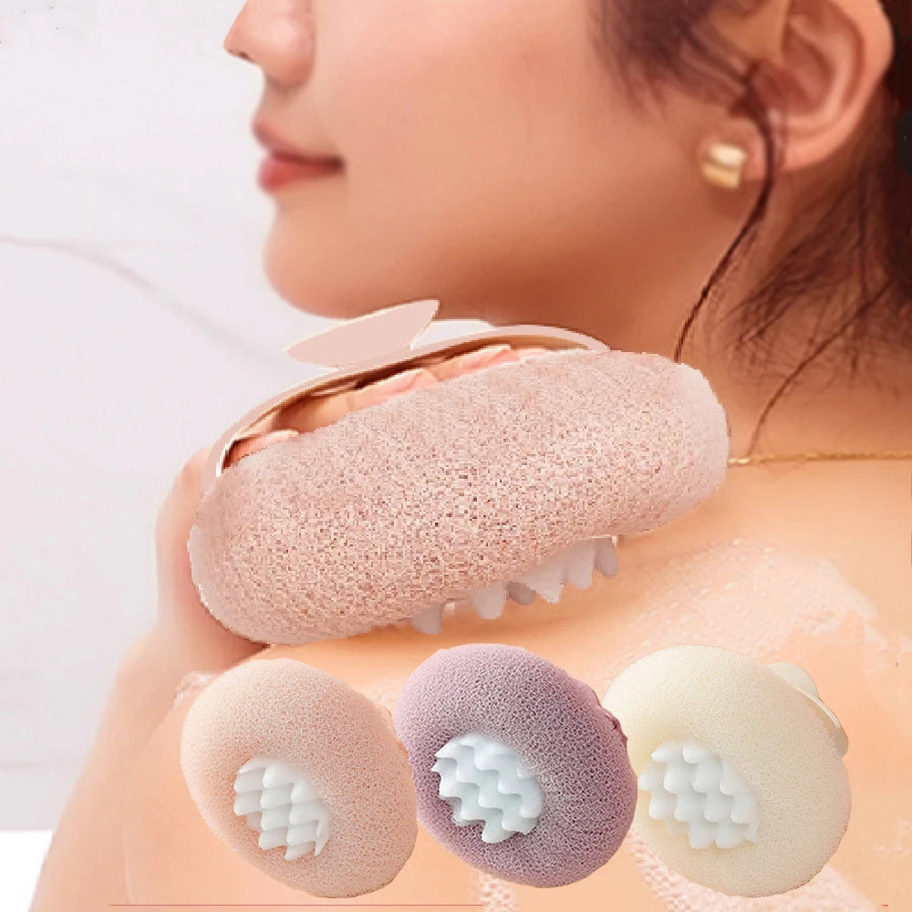 Soft Exfoliating Bath Brush & Body Scrubber Sponge Ball Bath Scrubber Brush QXL